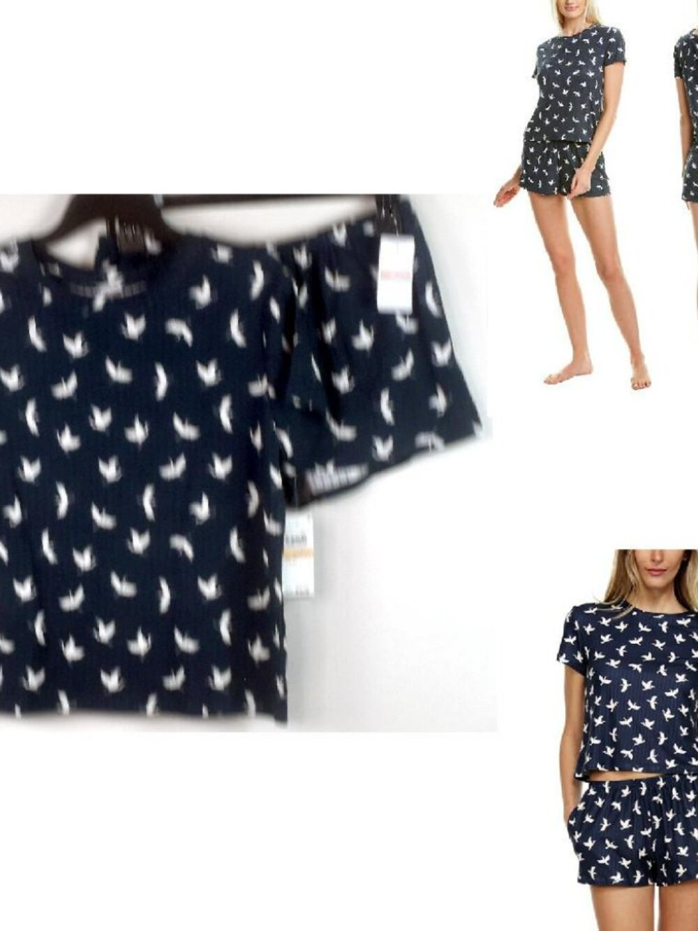 3 Set of Pajama top & Short Sets Size S - Picture 2 of 3